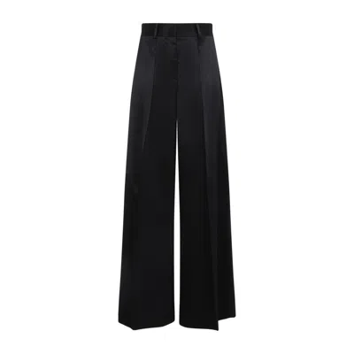 Jil Sander Black Viscose Pants In Black