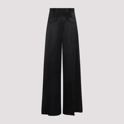 Jil Sander Black Viscose Pants In Black