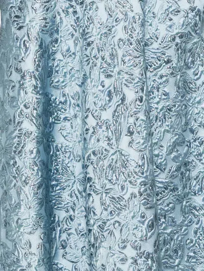 Gucci Jacquard-pattern Midi Skirt In Glossy Sky