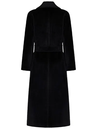 Max Mara Maxmara Studio Usa Coat In Black