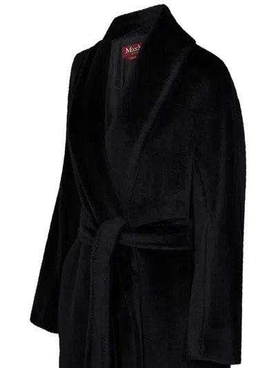 Max Mara Maxmara Studio Usa Coat In Black