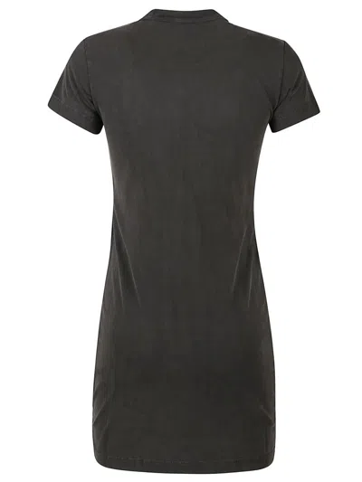 Alexander Wang 'mini Dress With Embossed Logo In Green