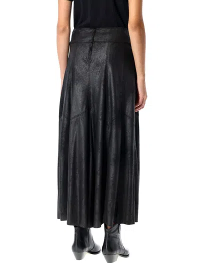 Shop Isabel Marant Genevi Skirt In Black