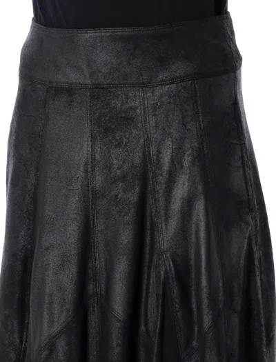 Isabel Marant High-waisted Genevi Skirt With Flowing Silhouette In Black
