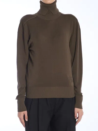 Burberry Wool Sweater In Green