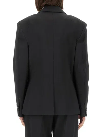 Msgm Jacket With Zip In Black