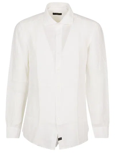 Fay Camicia Collo Francese Tinto Capo Shirt In White