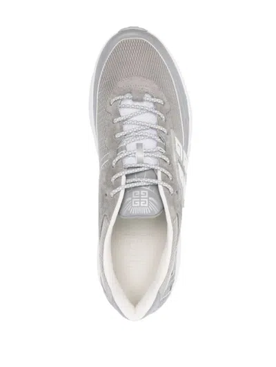 Givenchy Nfnty-52 Sneakers In Suede And Mesh In Grey