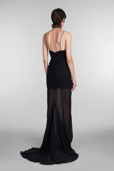 Giuseppe Di Morabito Stretch Silk Chiffon Long Dress In Black