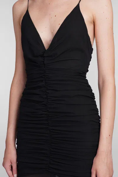 Giuseppe Di Morabito Stretch Silk Chiffon Long Dress In Black