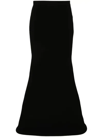 Jean Paul Gaultier Black 'the Knit 3d' Maxi Skirt In Black