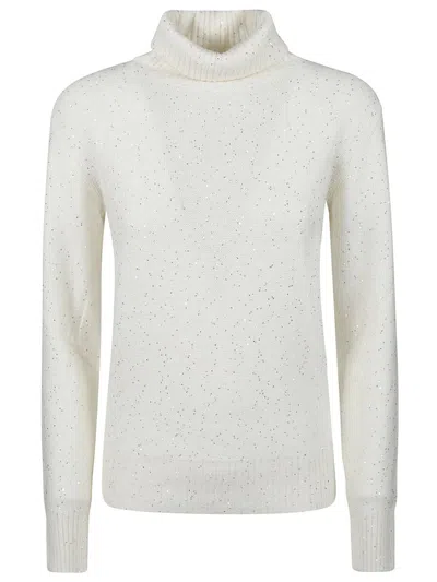 Fabiana Filippi Turtle Neck Sweater In White