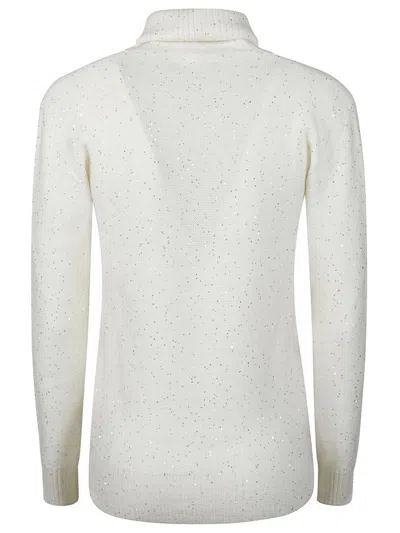 Fabiana Filippi Turtle Neck Sweater In White