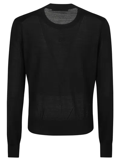 Alexander Wang T Embossed Logo Sweater In Black