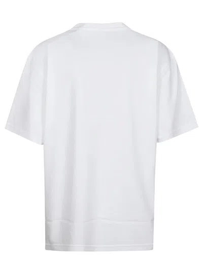 Alexander Wang T Puff Logo Bound Neck Essential T-shirt In White