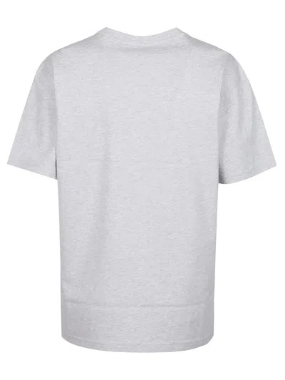 Alexander Wang T Puff Logo Bound Neck Essential T-shirt In Grey