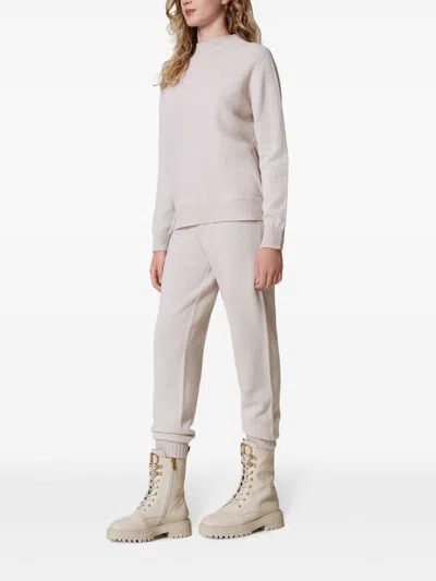 Twinset Knitted Track Pants In Black