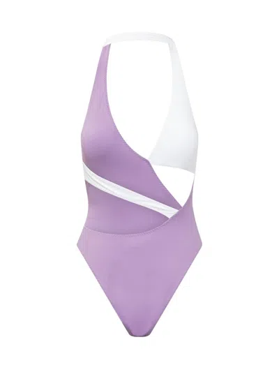 Alessandro Vigilante Two-tone Swimsuit In White
