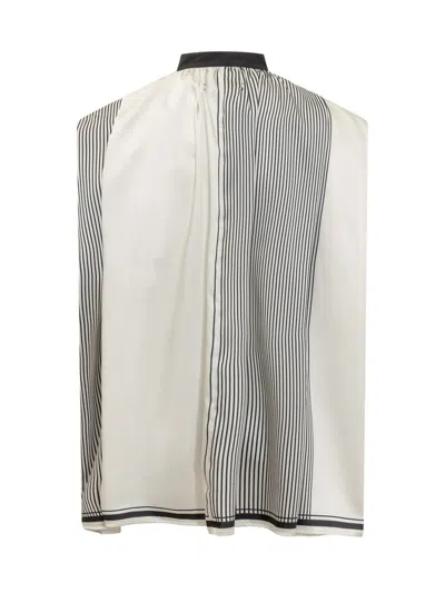 Calcaterra Vunica-print Blouse In Beige