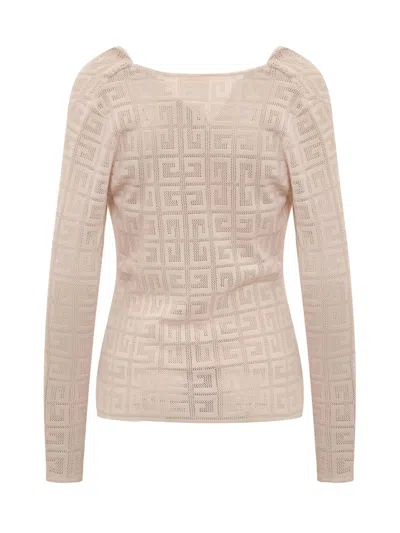 Givenchy 4g Draped Pullover In Pink