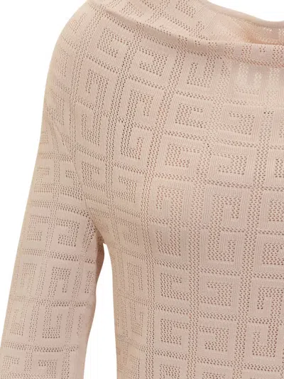 Givenchy 4g Draped Pullover In Pink