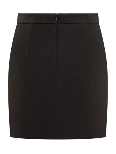 Moschino Heart-motif Mini Skirt In Black