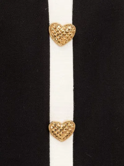 Moschino Heart-motif Mini Skirt In Black