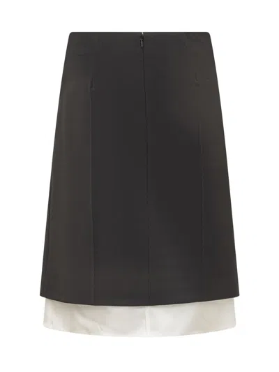 Peter Do Side Slit Skirt In Black