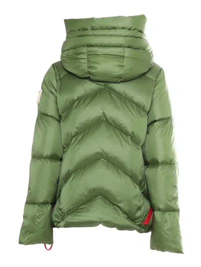 After Label Down Jacket In Green