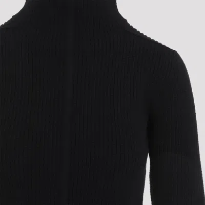 Rick Owens Womens Black Headon Double Lupetto High Neck Cashmere-blend Jumper In Black