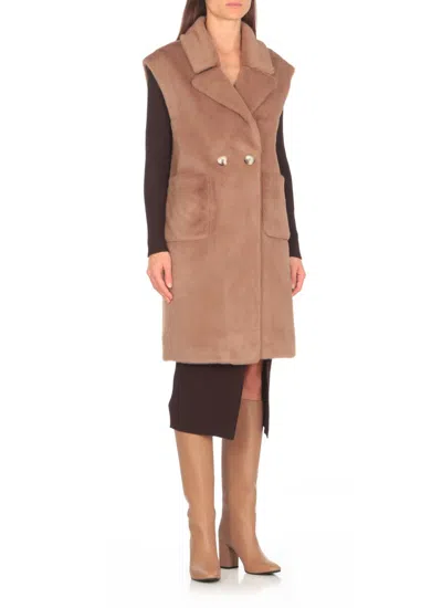 Shop Betta Corradi Coats In Brown