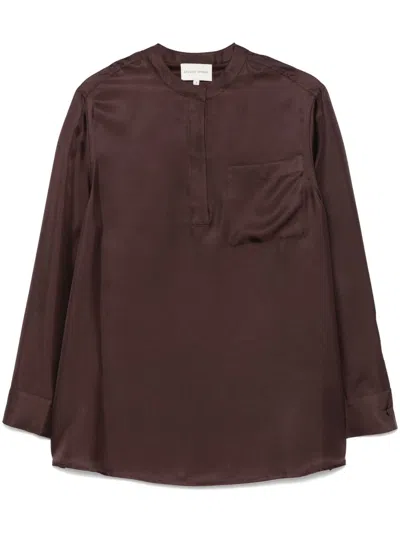 Loulou Studio Blouse Clothing In Brown