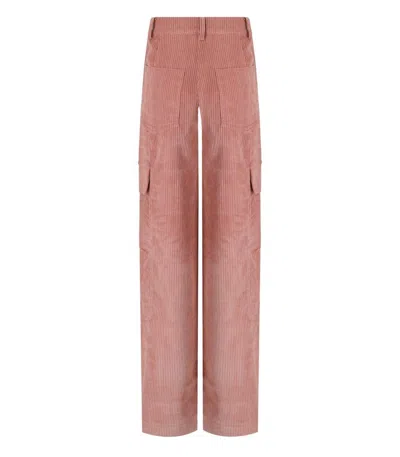 Essentiel Antwerp Gazou Pink Cargo Trousers In Pink