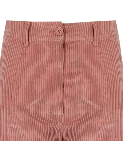 Essentiel Antwerp Gazou Pink Cargo Trousers In Pink