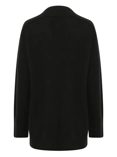Loulou Studio Crew-neck Wool-blend Jumper In Black