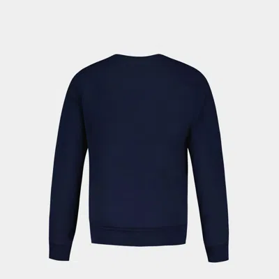 Apc Navy Hearts Sweatshirt In Blue