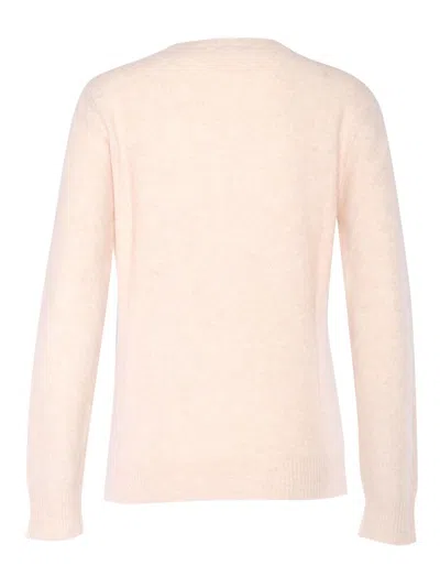 Kangra Cashmere Regular Fit Crewneck Sweater In White