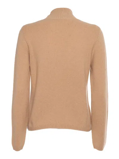Kangra Cashmere Regular Fit Turtleneck Sweater In Brown
