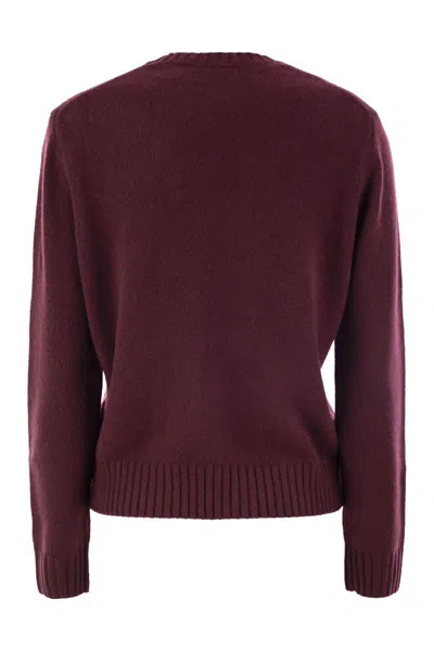 Polo Ralph Lauren Fitted Rugby-inspired Pullover With Embroidered Crest In Red