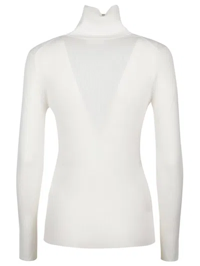 P.a.r.o.s.h White Wool Cut-out Jumper In White