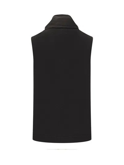 Jil Sander Hardware-detail Knitted Tank Top In Black