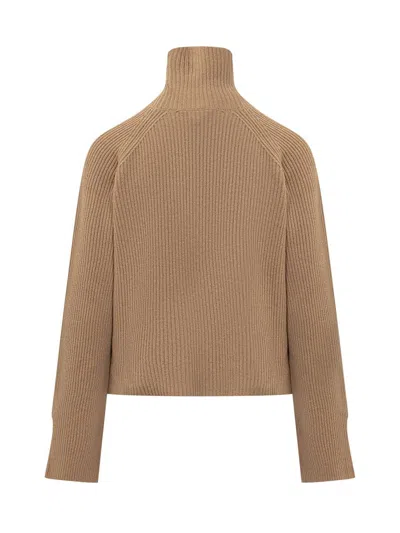 Jucca High Neck Shirt In Brown