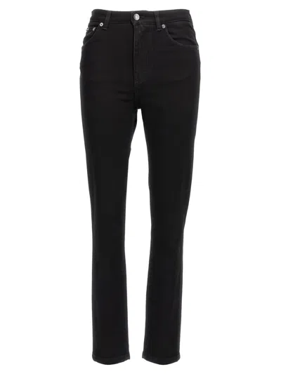 Dolce & Gabbana 5-pocket Trousers Featuring Belt Loops In Black