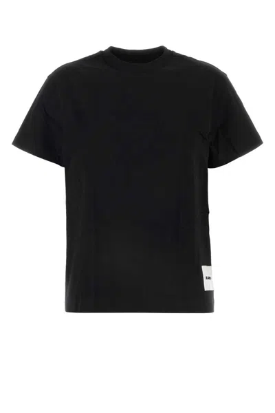 Jil Sander 3 T-shirt Pack With Logo Patch In Cotton Woman In Black
