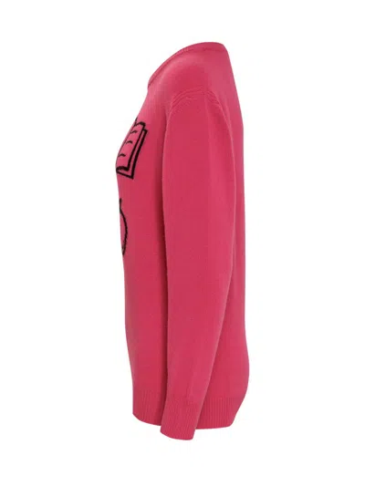 Alberta Ferretti Embroidered Jumper In Pink