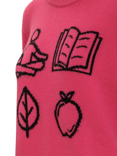 Alberta Ferretti Embroidered Jumper In Pink
