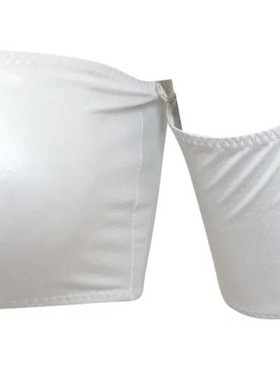 Alessandro Vigilante Shiny Bikini In White