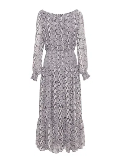 Michael Kors Maxi Smock Dress In Black