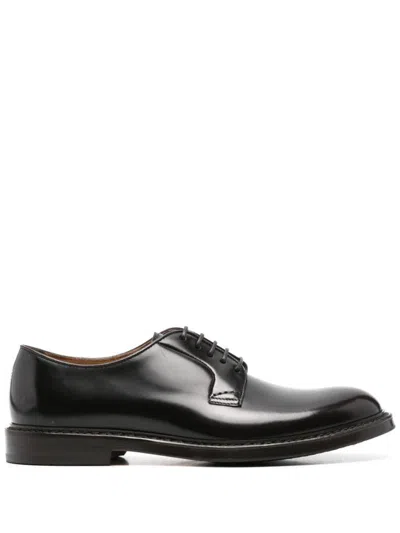 Doucal's Man Lace-up Shoes Midnight Blue Size 6.5 Soft Leather In Brown