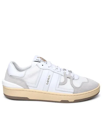 Lanvin White Leather Blend Sneakers In White